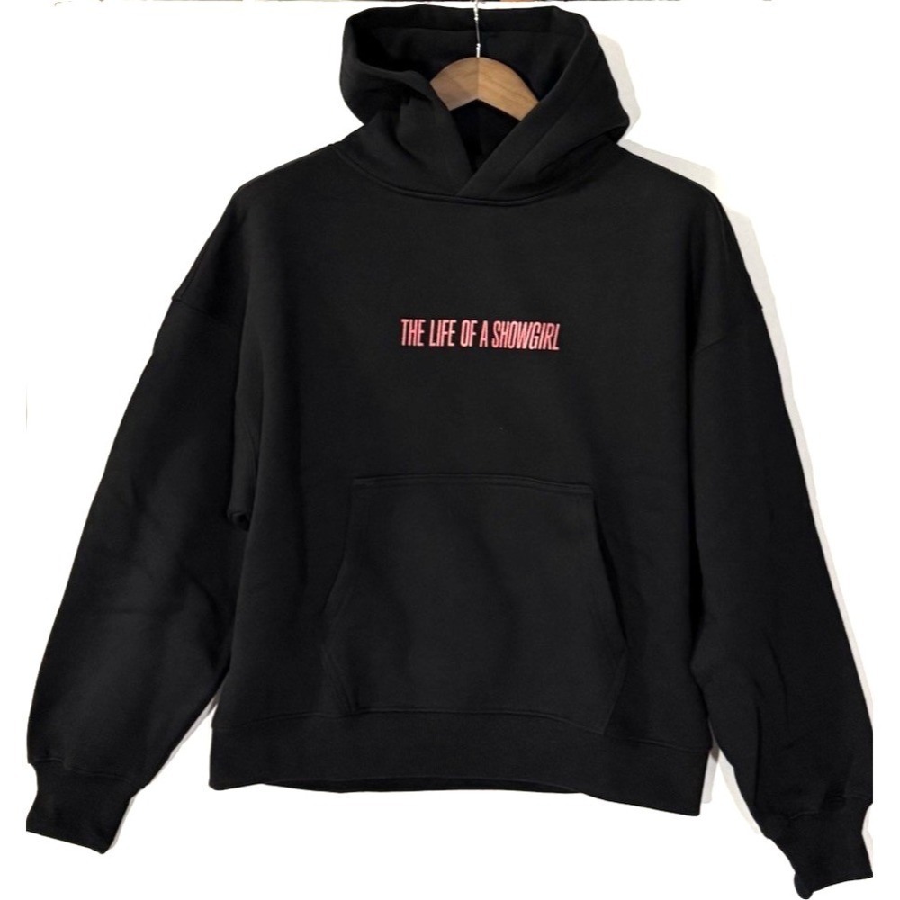 Taylor Swift Official Merch The Life Of A Show Girl Cancelled Hoodie Small Black